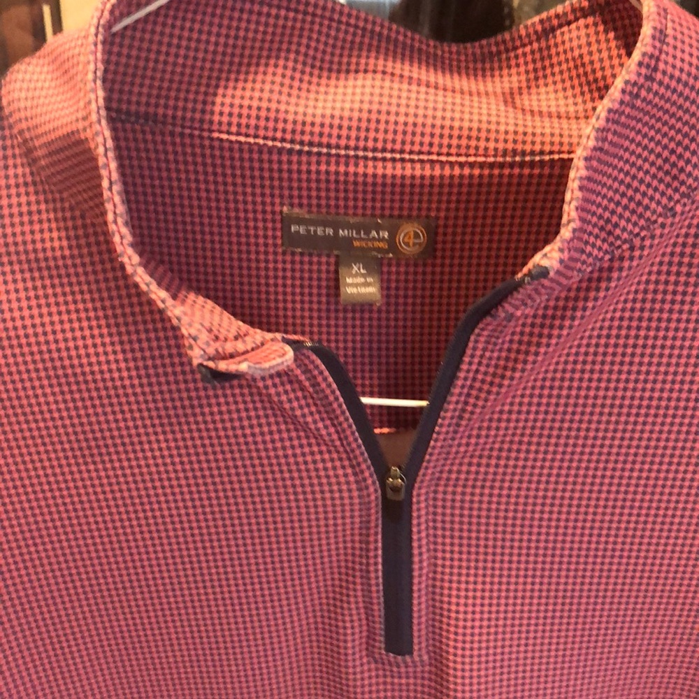Peter Millar XL Houndstooth 1/4 Zip
